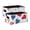 4Th Of July Theme 2D Pattern Of Hearts, variant on 2 Pack Living Room Bed Room Felt Storage Baskets Boxes Foldable Organizer With Handles Brains&bolts black Cats Pumkins
