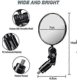 thumbnail image 3 of Bike Mirror,bicycle Mirror 360 Adjustable Convex Mirror2pcs Bike Rear View Mir, 3 of 5