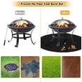 thumbnail image 2 of Fire Pit Mat 48 inch Round Under Grill Mat, Fireproof Mat for Under Fire Pit, Fireproof Deck and Patio Protector Mat, Double-Sided Fireproof Mat for BBQ Grill, Oil-Proof Waterproof, 2 of 7