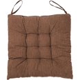 thumbnail image 1 of Nvzi 1pc Soft Chair Seat Pad Dining Chair Cushion 15.8 x 15.8 Zipper Design Hang Rope Design Indoor Outdoor Seat Cushion (Brown), 1 of 4