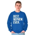 thumbnail image 5 of Best Nephew Ever Family Aunt Uncle Men's Crewneck Sweatshirt Brisco Brands S, 5 of 6