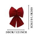 thumbnail image 5 of Christmas Tree Topper Bow 12 x 16", Large Bow for Decor, Birthday Party Backdrop, Ribbon Hanging Decor for Christmas Room Backdrop Wedding Party Coquette Room Decorations, 5 of 5