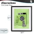 thumbnail image 4 of Stupell Industries Eclectic Disco Laundry Machine over Lime Black Framed Print Under Glass, 13 x 16, by LISH Creative, 4 of 8