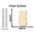 thumbnail image 2 of Unfinished Wood Easter Bunny Marshmallow Cutout - Craft- up to 46" DIY 20" / 1/8", 2 of 4
