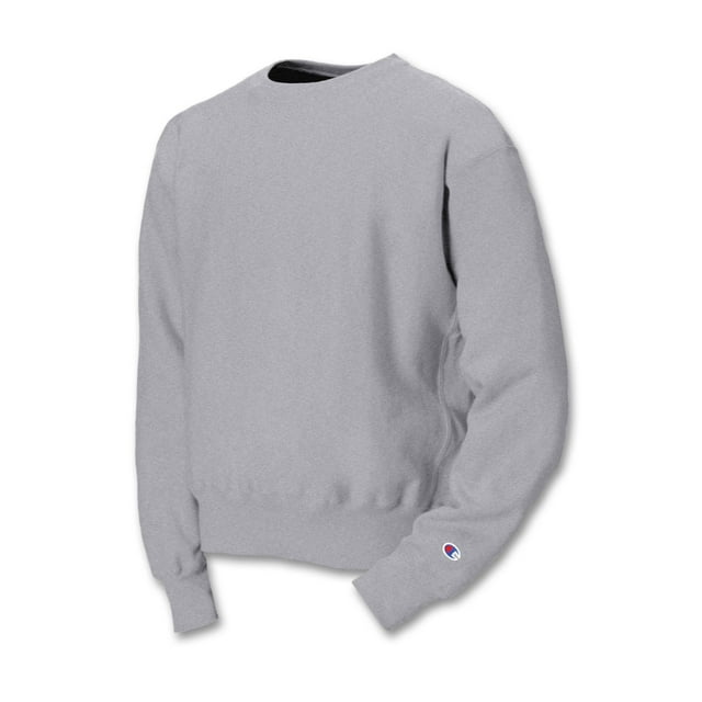 Champion Chandail Ras du Cou en Tricot Reverse pour Hommes, TG, Gris Oxford