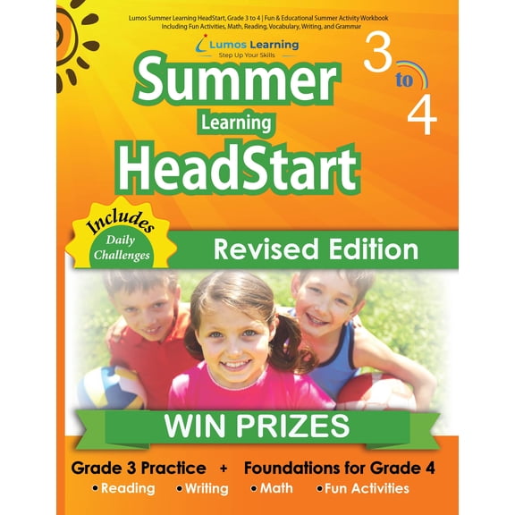Lumos Summer Learning HeadStart, Grade 3 to 4, (Paperback)