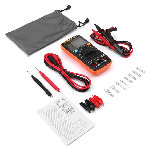 Yosoo AN8008 True-RMS Digital Multimeter AC DC Voltage Ammeter Current Ohm Meter, Digital Multimeter, Volt Ohm Meter