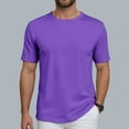 thumbnail image 4 of Ierhent Tee Shirts Mens Men's Beefy-T T-Shirt, Heavyweight Cotton Tee, Big & Tall (Purple,3XL), 4 of 6