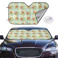 thumbnail image 2 of Balery Tropical Flowers Print Car Windshield Sun Shade,Windshield Sunshade for Car Pickup Truck SUV Accessories-Small, 2 of 7