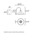 thumbnail image 5 of Maxim 10118 Industrial 16" Tall Outdoor Wall Sconce, 5 of 5