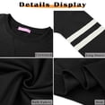 thumbnail image 6 of MOSHU Crewneck Sweatshirts for Women Striped Long Sleeve Shirts Fashion Fall Womens Sweatshirts Casual Fall Pullover Tops, 6 of 9