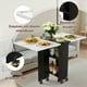 thumbnail image 2 of Mesa Escritorio Comedor Plegable para 4 Personas con Soporte Central y Almacenamiento  Ideal para Espacios Reducidos, 2 of 9