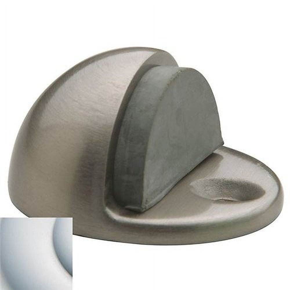 Baldwin 4000.150 Floor Type Half Dome Door Bumper, Satin Nickel