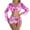 Hot Pink, variant on Wancir Women's Bikini Sets Women's Fashion Sexy Open Back High Elastic Bikini Dress Swimwear