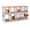 8-Orange, variant on ENTU 3 Bay Metal Nest Box Wall Mount Galvanized Steel for Hens Ducks Orange