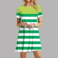 thumbnail image 4 of Kyusrd Robe d'Été pour Femmes Robe Mini Robe T-Shirt Robe Décontractée pour Femmes Imprimée Col Rond Manches Courtes Robe de Sortie, 4 of 7