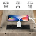 thumbnail image 5 of HOOBRO End Table Set of 2 w/ Drawers & Power Outlets Living Room Bedroom BG541BZP201, 5 of 5
