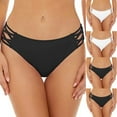 thumbnail image 4 of Aloohaidyvio Bikini Bottoms for Women Mid Rise Bathing Suit Bottoms for Women Tummy Control Swim Bottoms, 4 of 4