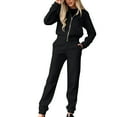thumbnail image 2 of 2 Piece Outfits for Women Sweatsuit Set Track Suits Zipper Hoodie Sweatshirts Workout Sweatpants with Pockets, 2 of 7