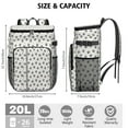 thumbnail image 3 of Travel Cooler Bag - Black Dog Puppy Paw Camping Beer Cooler Backpack with Bottle Opener- Waterproof Insulated Picnic Backpacks - Cooler Bag for Beach, 3 of 6