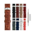 thumbnail image 5 of Morellato Kajman Alligator Grain Genuine Calf Leather Watch Strap - White - 20mm - Chrome-plated Stainless Steel Buckle - PERFORMANCE Collection, 5 of 10