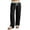 Black, variant on CQONEPT Oversize Pants for Womrens Wide Leg Leisure Pants Dressy Casual Lightweight Trousers with Pockets Army Green XL