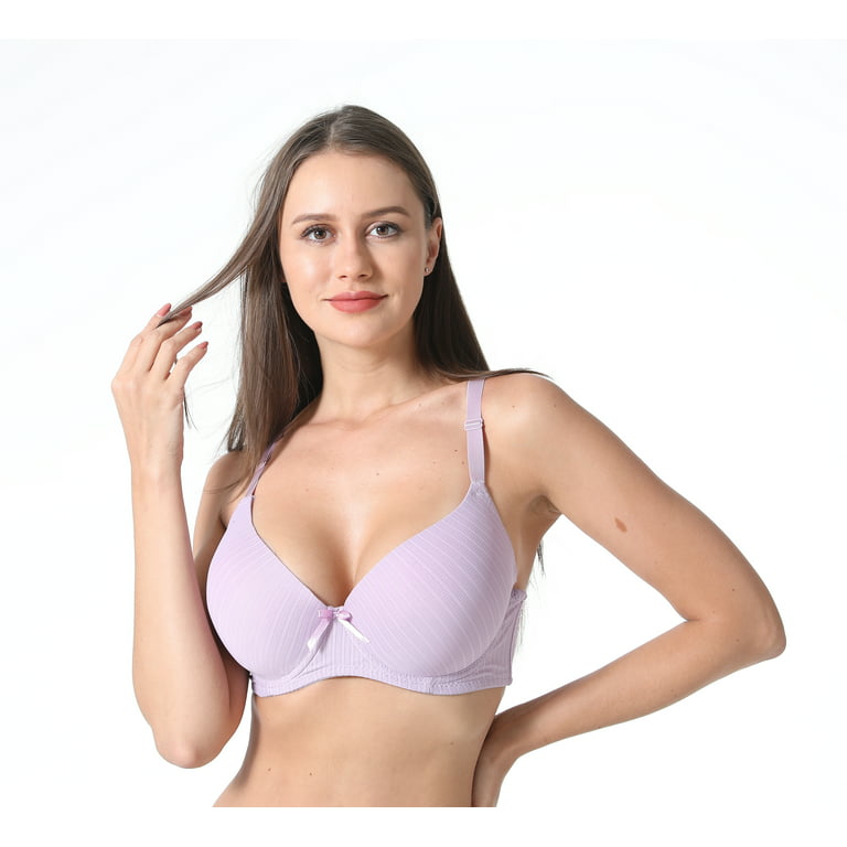 Women Bras 6 Pack of T-shirt Bra B Cup C Cup D Cup DD Cup DDD Cup 36DD  (S9298)