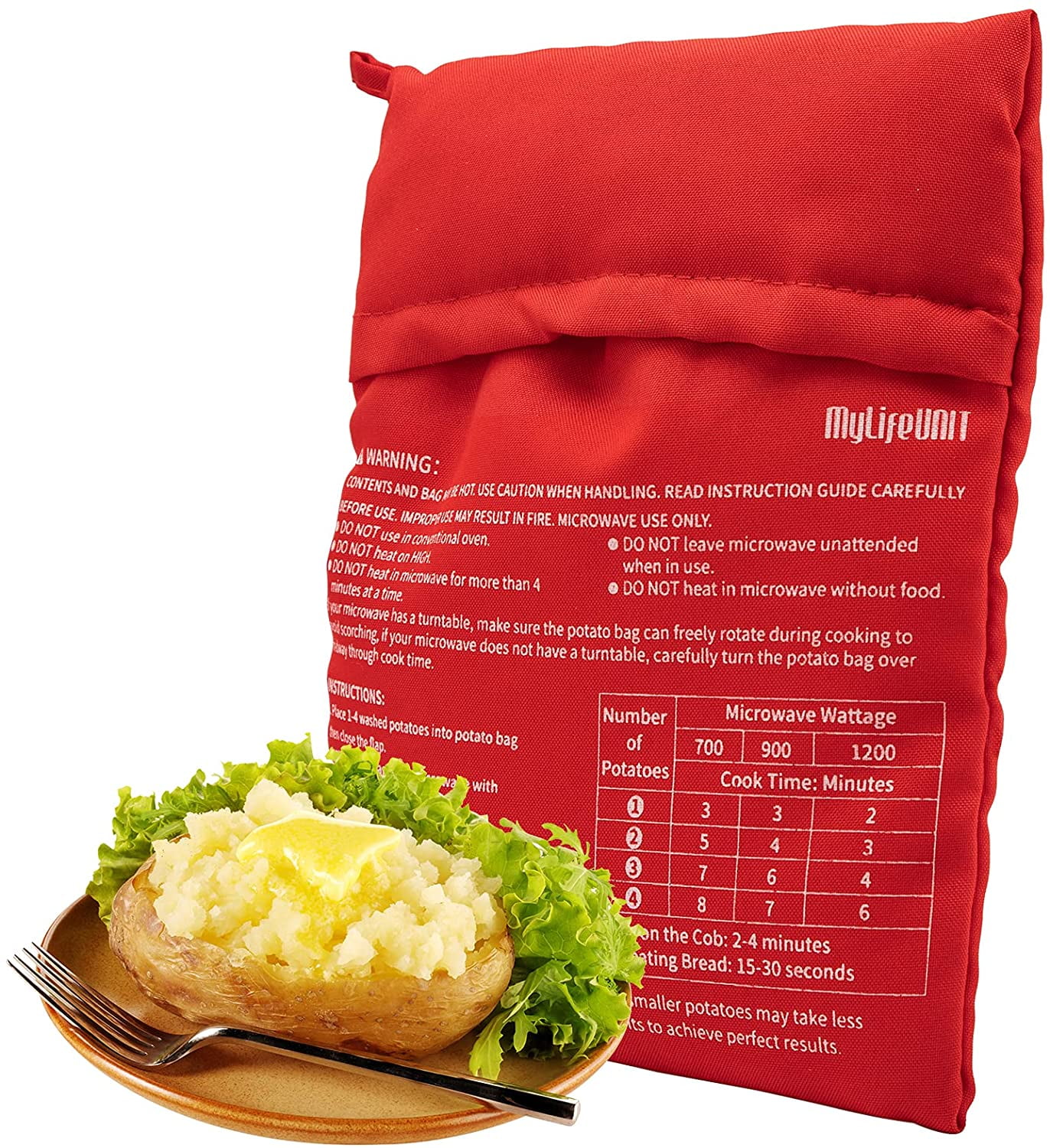 Microwave Potato Bag, Reusable Microwave Cooker Bag Baked