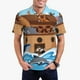 thumbnail image 1 of Balery Animals on Noah's Ark Camisa Polo de Hombre con Estampado, de Manga Corta y Tejido Medio, Camisa Tipo Golf Polo-X-Large, 1 of 6