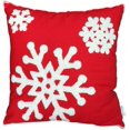 thumbnail image 2 of Fundas de almohada decorativas de algodón con diseño de copos de nieve cuadrados y suaves, de 18 x 18 pulgadas, para el hogar, la cama, el sofá o el coche (1 par), 2 of 7