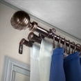thumbnail image 2 of Andre 13/16 inch Triple Curtain Rod 28-48" - Cocoa, 2 of 2
