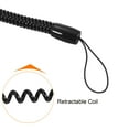 thumbnail image 4 of Unique Bargains 16' Plastic Retractable Spring Coil Strap Key Holder Stylus Cord, Black 5 Pack, 4 of 5