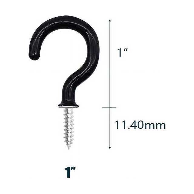 Gancho de tornillo, gancho de metal, portavasos con tornillo, gancho de techo, portavasos, gancho de tornillo para armario, para colgar la llave de la taza por dentro y por fuera