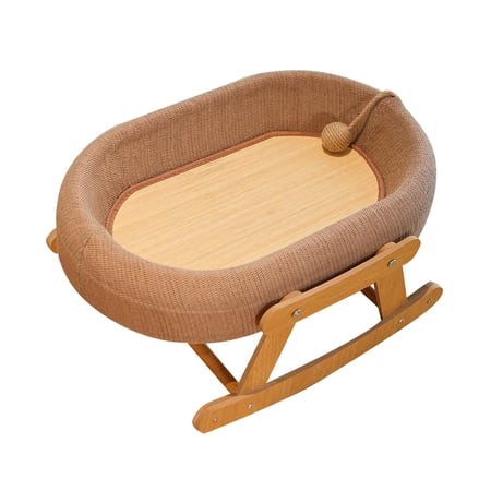 Elevated Cat Bed Cat Hammock Bed Kitty Cot Spacious Oval Shape for Feline Resting and Lounging Indoors