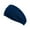 Navy, variant on LSQii Men and Women Headband Solid Color Hijab Non Slip Fashion Casual Breathable Lightweight Turban Outdoor Leisure Sports Elastic Hairband Black
