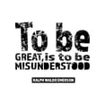 thumbnail image 2 of ArtsyQuotes 12x14 Gold Ornate Wood Framed with Double Matting Museum Art Print Titled - Ralph Waldo Emerson Quote: Misunderstood, 2 of 4