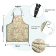 thumbnail image 7 of Pioneer Flower Floral Print Pattern Kids Aprons for Girls and Boys,Adjustable Neck Strap Toddler Aprons for Kids Cooking Baking, 7 of 7