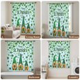 thumbnail image 6 of St. Patrick's Day Sheer Curtains 108" Extra Long, Gnomes Shamrock Clovers Blue Stripes Light Filering Curtains, Privacy Drapes Simi Floor to Veiling Curtain for Living Room Large Window Treatment, 6 of 9