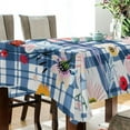 thumbnail image 3 of Ryvnso Flowers with Lattice Rectangle Table Cloth Tablecover Dinning Tablecloth 54"x54", 3 of 8