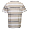 thumbnail image 3 of Men T Shirts Stylish Striped Print Short Sleeve Design for Men, 3 of 7