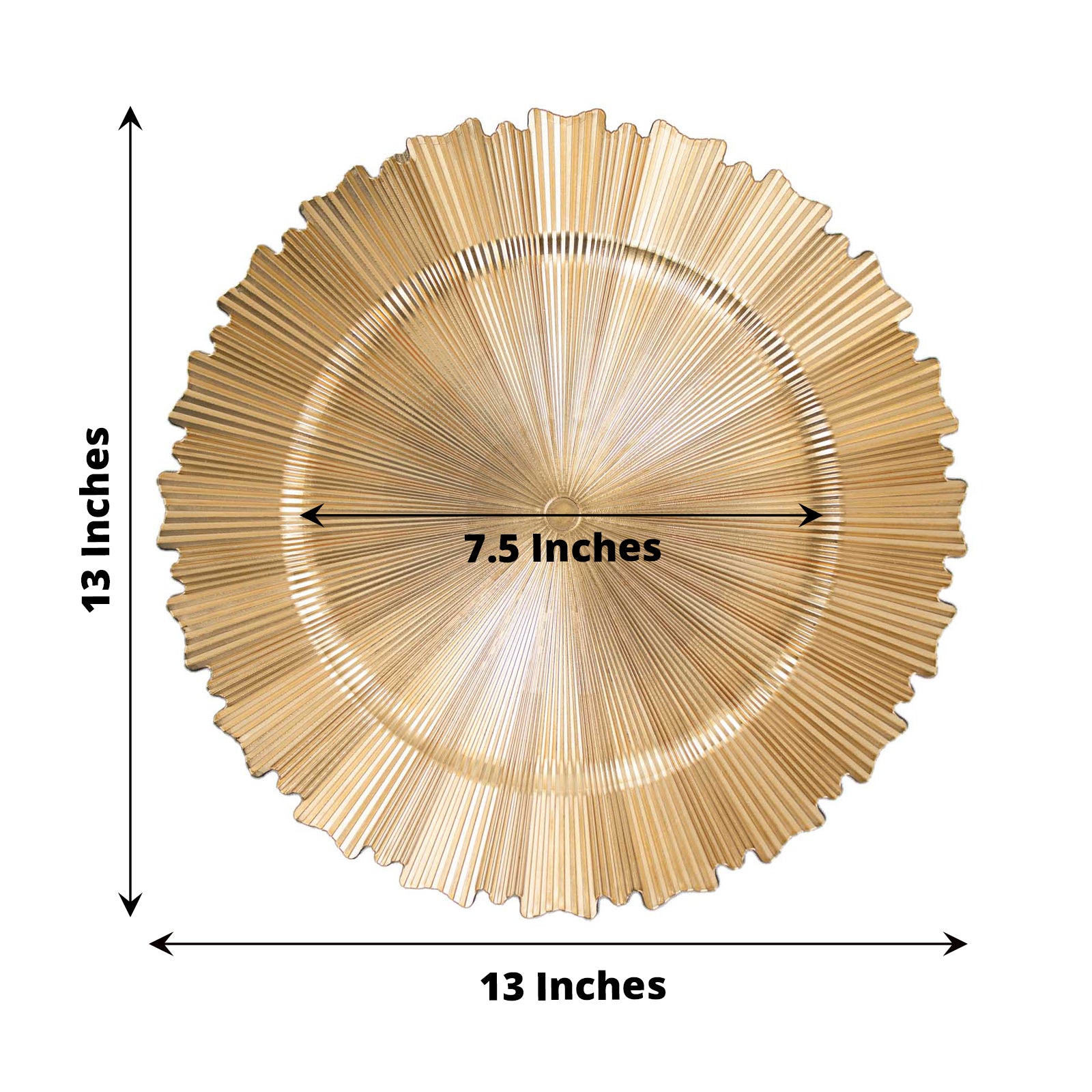 25 Pack  13 Black Sunray Disposable Serving Plates, Heavy Duty