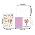 thumbnail image 2 of Birthday Card Set with Envelopes, Handwritten Style Happy Birthday Greeting Cards for DIY Personalization, Bulk Pack of Assorted Designs for Parties and Gifts,D, 2 of 2