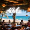 thumbnail image 4 of Cartel de Neón Decorativo JIURUIFFC Aloha 38x15 cm USB con Regulador, 4 of 6