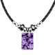 thumbnail image 1 of flores púrpura hermoso romantico collar a mano colgante de cuerda de cuero Unbranded M, 1 of 3