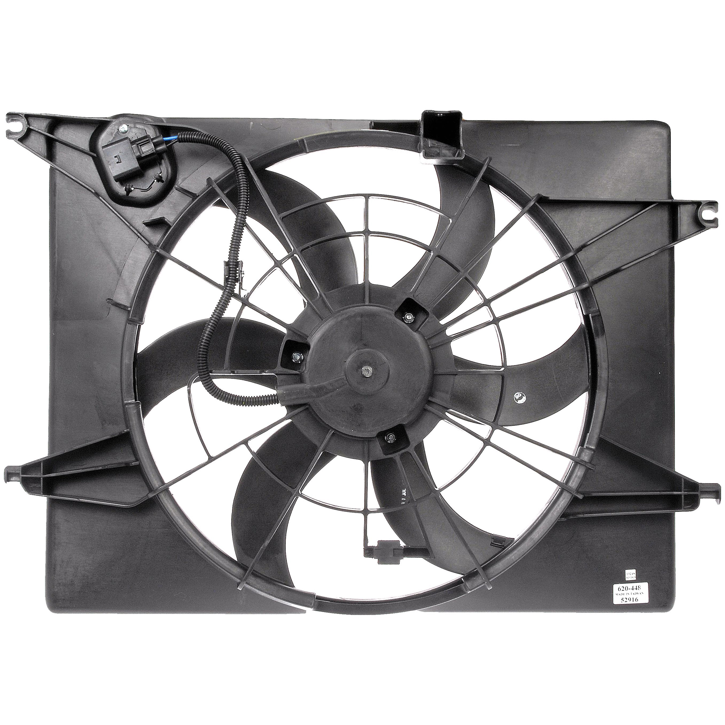 Dorman 621-519 Gruppo Ventola Di Raffreddamento Motore, Senza Controller, Sostituzione Diretta Per Acura MDX 2013-2010, Pronto All'installazione