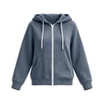 thumbnail image 4 of Tqcoqu Womens Zip Up Hoodies Long Sleeve Y2K Hooded Sweatshirt Women Fashion Zipper Fall Light Jackets with Pocket, 4 of 7