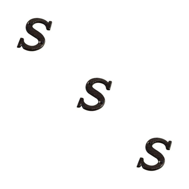 Wweixi Wide Application Metal Letters House Numbers And Stylish Choice B17--S 3Set