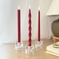 thumbnail image 3 of Mainstays Paraffin Wax 10" Twist Taper Candle, Unscented, Red, 3 of 6