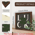 thumbnail image 3 of 2D Flat, 1pc Rustic Farmhouse Style Board Painting, Lucky Four-leaf Clover Art Printing, St Patrick's Day Wall Decoration, Spring Decoration, for Bedroom, Living Room, Dining Room, Cafe, Table and, 3 of 7