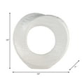 thumbnail image 5 of Decorative Home Decor Sculpture - Bathroom Accessory, Office and Room Decor Statement Piece - Modern Statue Accent for Living Room Decor, Bookself, Coffee Table or Artful Ornaments - 10" White, 5 of 16